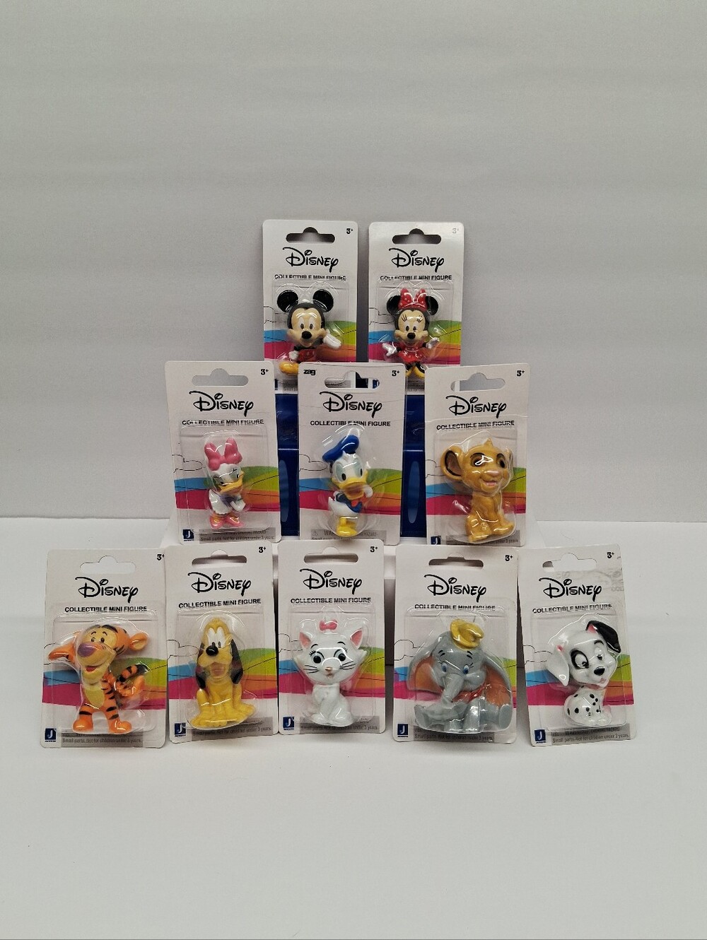 Set of 10 Disney 2" Character Mini Figures Cake Toppers Mickey Minnie Dumbo